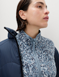 Thermal Zip Up Printed Fleece Jacket