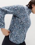 Thermal Zip Up Printed Fleece Jacket