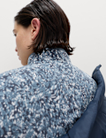 Thermal Zip Up Printed Fleece Jacket