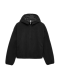 Borg Half Zip Hooded Fleece Jacket