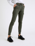 Cotton Rich Skinny Ankle Grazer Trousers