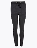 Cotton Rich Skinny Ankle Grazer Trousers