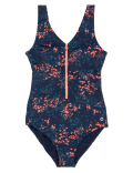 Printed Padded V-Neck Swimsuit