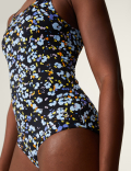 Animal Print Padded Scoop Neck Swimsuit