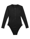Zip Up Long Sleeve Swimsuit