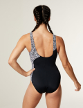 Printed Padded Scoop Neck Swimsuit