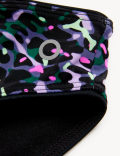 Printed High Leg Bikini Bottoms