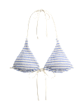 Smocked Triangle Bikini Top