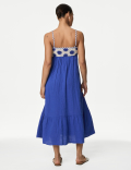Pure Cotton Square Neck Midaxi Beach Dress