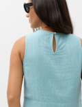 Vest with Linen