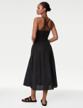 Pure Cotton V-Neck Midaxi Beach Dress