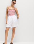 Jacquard Textured Scoop Neck Swimsuit