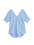 Pure Linen V-Neck Popover