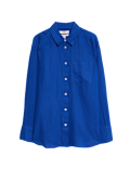 Pure Linen Oversized Girlfriend Style Shirt