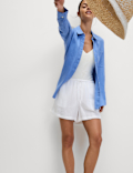 Pure Linen Oversized Girlfriend Style Shirt