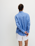 Pure Linen Oversized Girlfriend Style Shirt