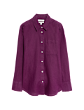Pure Linen Oversized Girlfriend Style Shirt