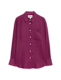 Pure Linen Oversized Girlfriend Style Shirt