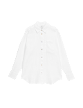 Pure Linen Oversized Girlfriend Style Shirt
