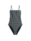 Printed Square Neck Swimsuit