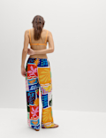 Pure Cotton Printed Beach Trousers