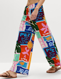 Pure Cotton Printed Beach Trousers