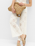 Pure Cotton Cutwork Beach Trousers