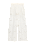 Pure Cotton Cutwork Beach Trousers