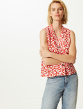 Linen Rich Printed Shirt