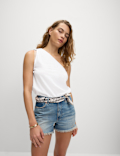 Linen Rich One Shoulder Top