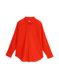 Linen Blend Collared Relaxed Shirt