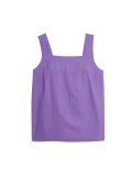 Linen Rich Square Neck Tank Top