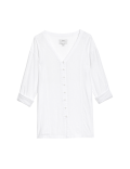 Linen Rich V-Neck Blouse