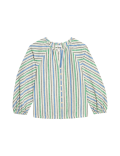 Linen Blend Striped Blouse