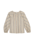 Linen Blend Striped Blouse