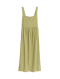 Linen Rich Strappy Midaxi Swing Dress