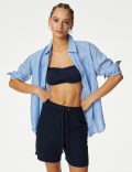Pure Linen Collared Relaxed Shirt