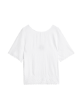 Linen Rich Broderie Regular Fit Top