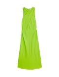 Linen Rich Halter Neck Midi Swing Dress