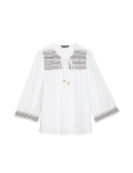 Pure Cotton Embroidered Beach Shirt