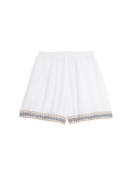 Pure Cotton Embroidered Beach Shorts