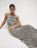 Jersey Printed Midaxi Beach Dress