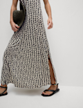 Jersey Printed Midaxi Beach Dress