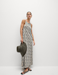 Jersey Printed Midaxi Beach Dress