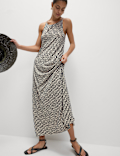 Jersey Printed Midaxi Beach Dress