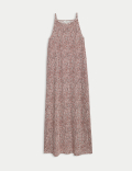 Jersey Printed Midaxi Beach Dress