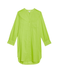 Pure Cotton Round Neck Longline Beach Shirt