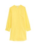 Pure Cotton Round Neck Longline Beach Shirt