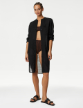 Pure Cotton Round Neck Longline Beach Shirt