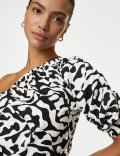 Pure Cotton Printed One Shoulder Beach Top